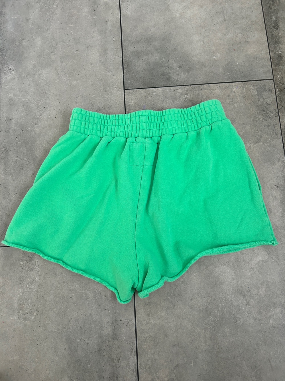Katie J NYC green hoodie and shorts sweatshirt set Small/Large - Picture 6 of 11
